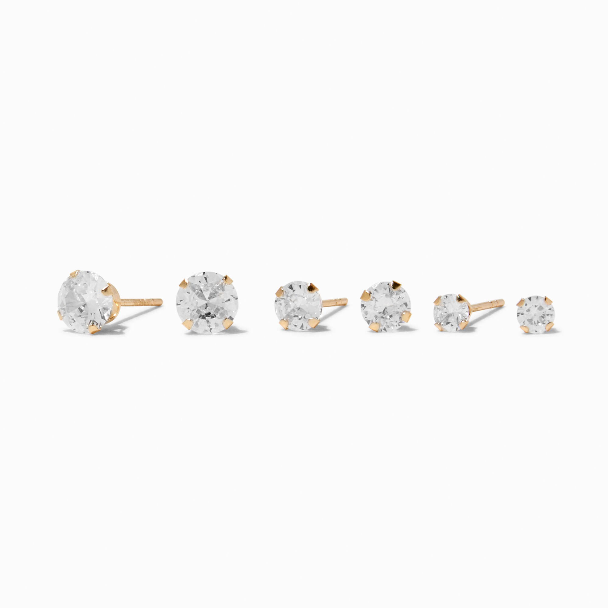 Gold Star Stud  Cuff Earrings  6 Pack  Claires US