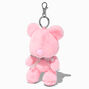 Pink Teddy Bear Plush Keychain,