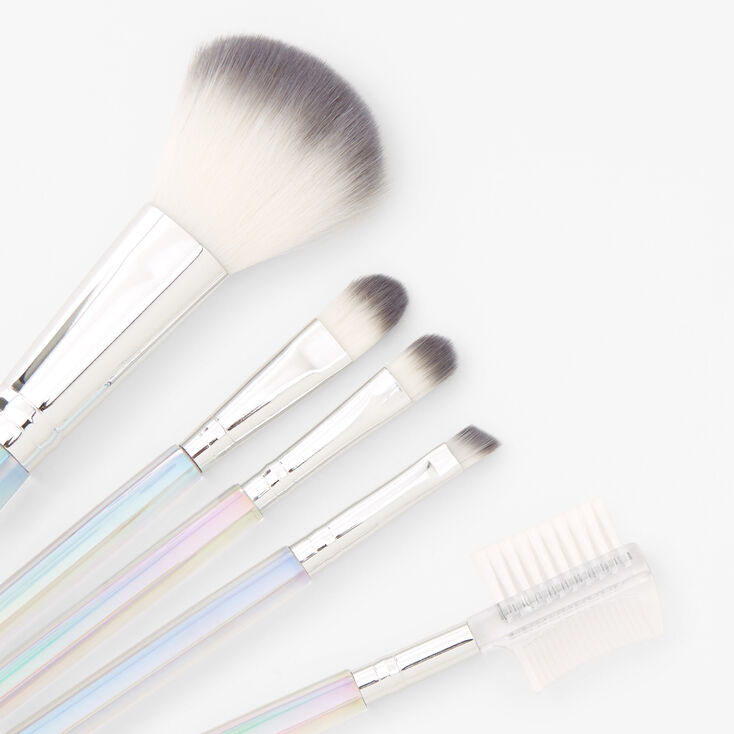 Crystal Rainbow Makeup Brush Set - 5 Pack,
