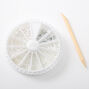 Ensemble Nail Art perles d&#39;imitation et strass,