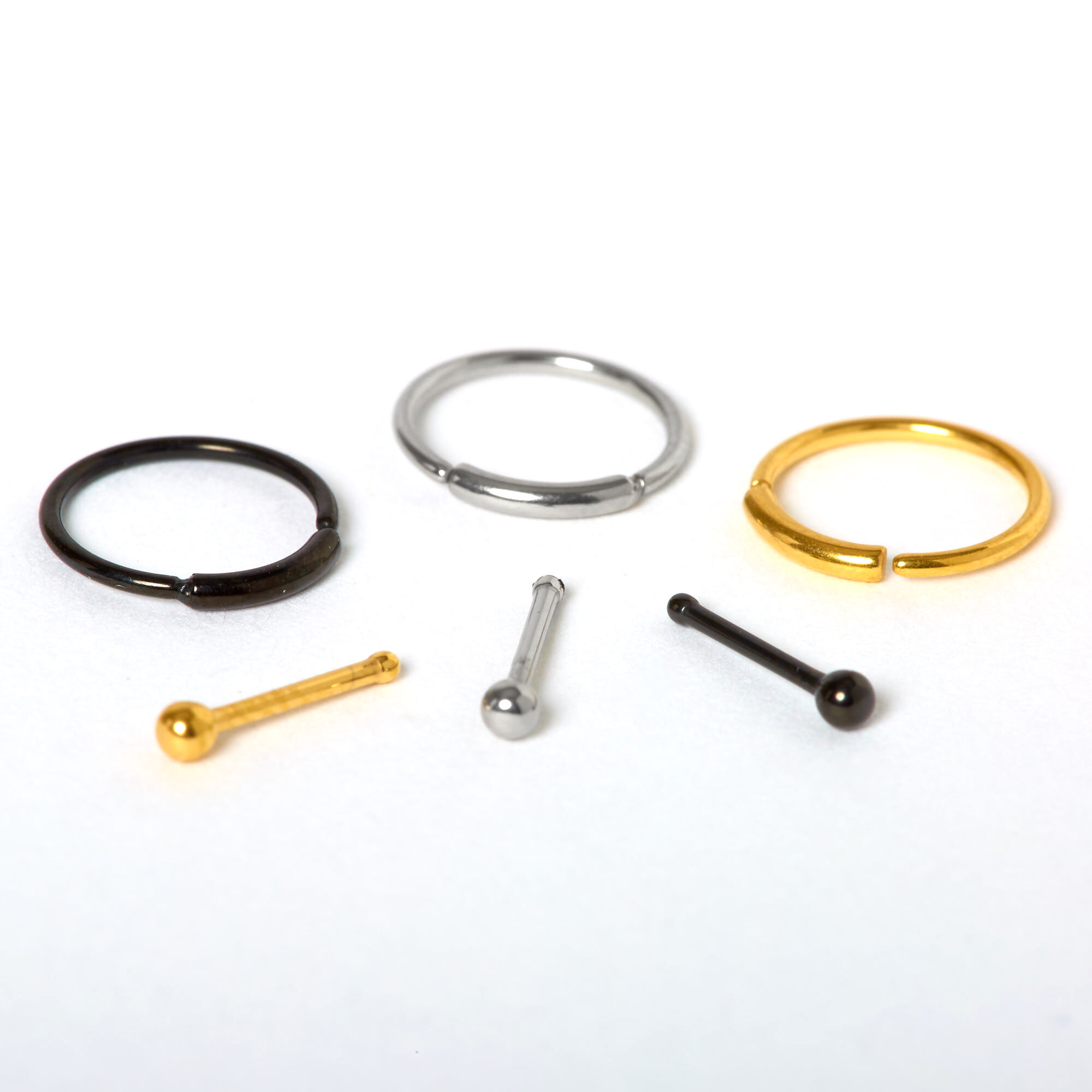 Claire's hoop nose rings top
