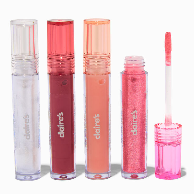 Pink Monochromatic Lip Gloss Wand Set - 4 Pack,