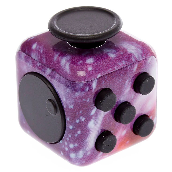 Purple Galaxy Stars Fidget Cube Claire S Us