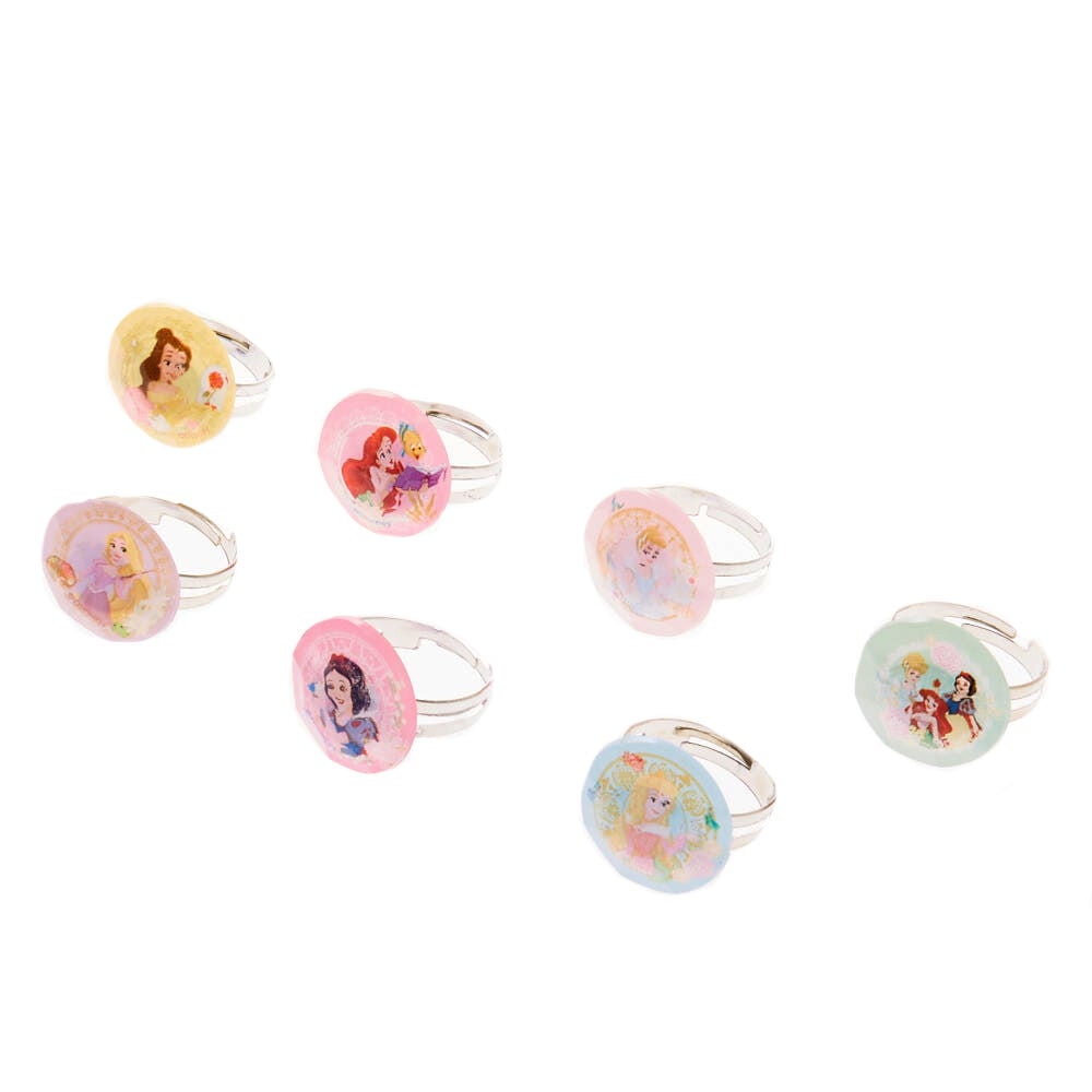 Disney Princess Stick on Earrings Rings 7 Pack