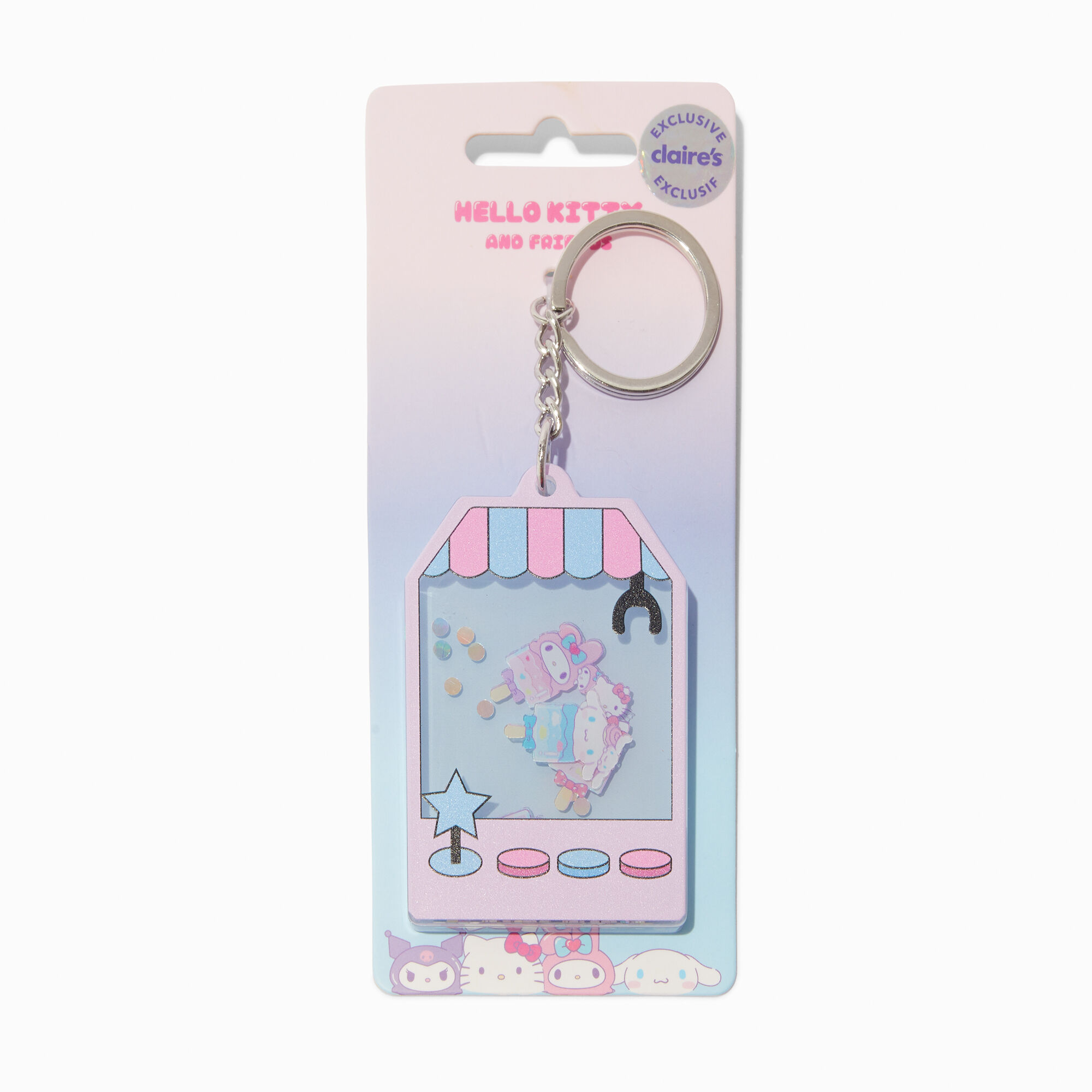 View Hello Kitty And Friends Claires Exclusive WaterFilled Game Keyring information