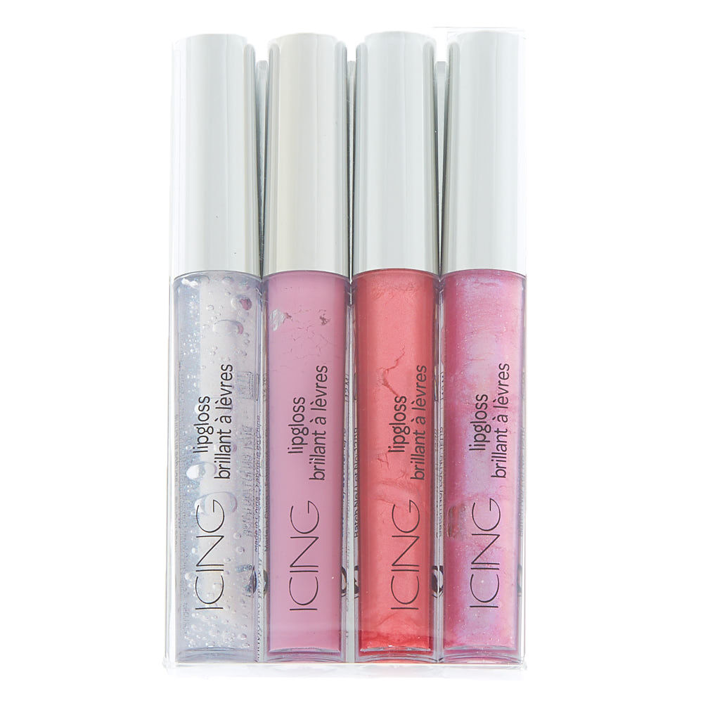 Shimmer Lip Gloss Set - 4 Pack,