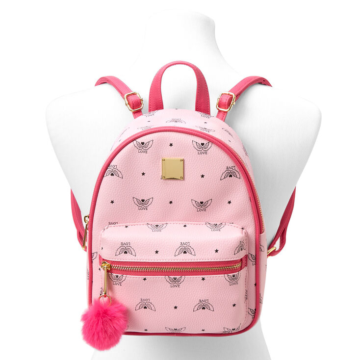 Love Angel Wings Small Backpack - Pink,