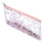 Trousse transparente avec poussi&egrave;re d&rsquo;&eacute;toile,