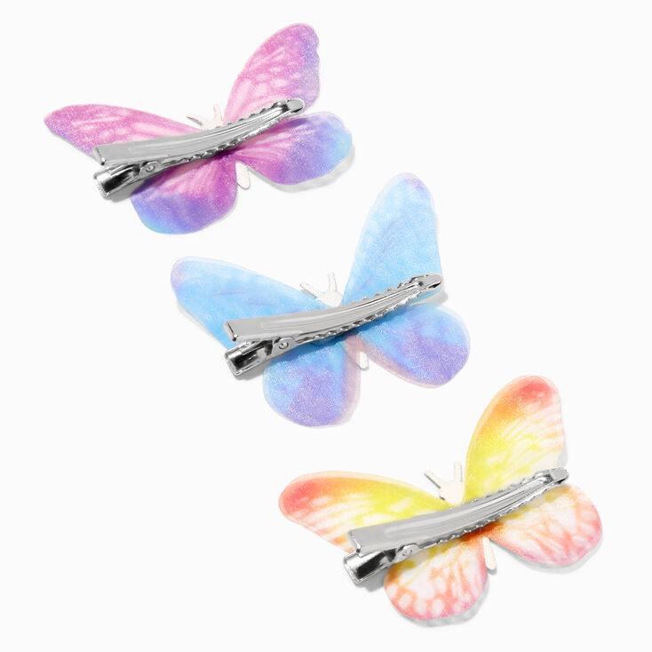 MeganPlays&trade; Claire&#39;s Exclusive Rainbow Butterfly Hair Clips - 6 Pack,