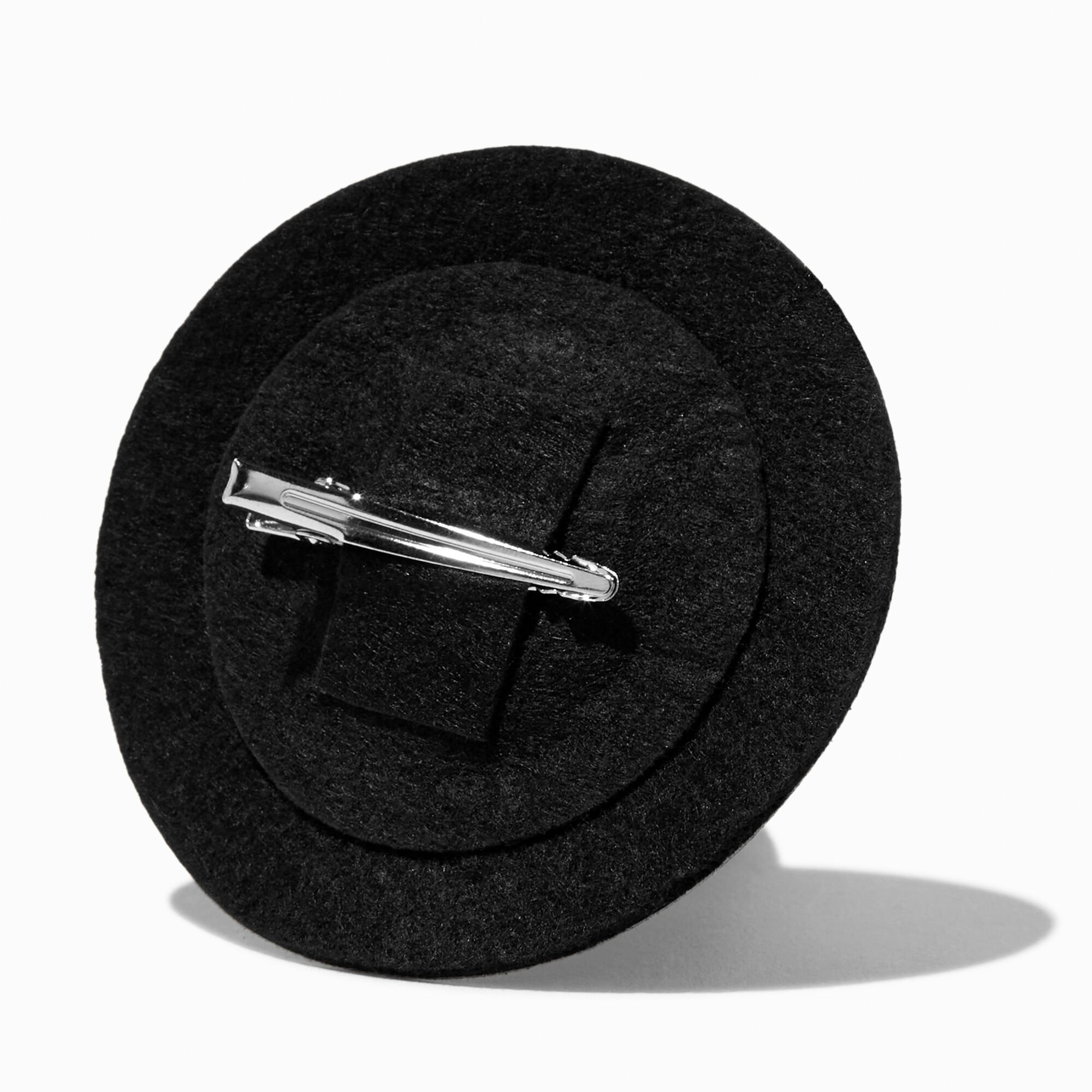 Glittery Black Witch Hat Hair Clip,