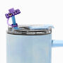 White Cloud &amp; Purple &#39;&#39;Lover&#39;&#39; Straw Covers - 2 Pack,