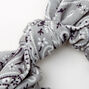 Small Bandana Knotted Bow Hair Scrunchie - Sage,