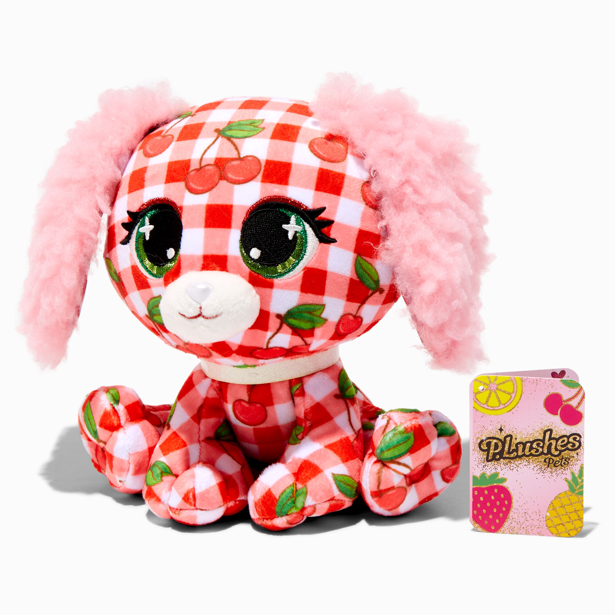 View Claires Plushes Pets Juicy Jam Collection Summer Cerise Soft Toy information
