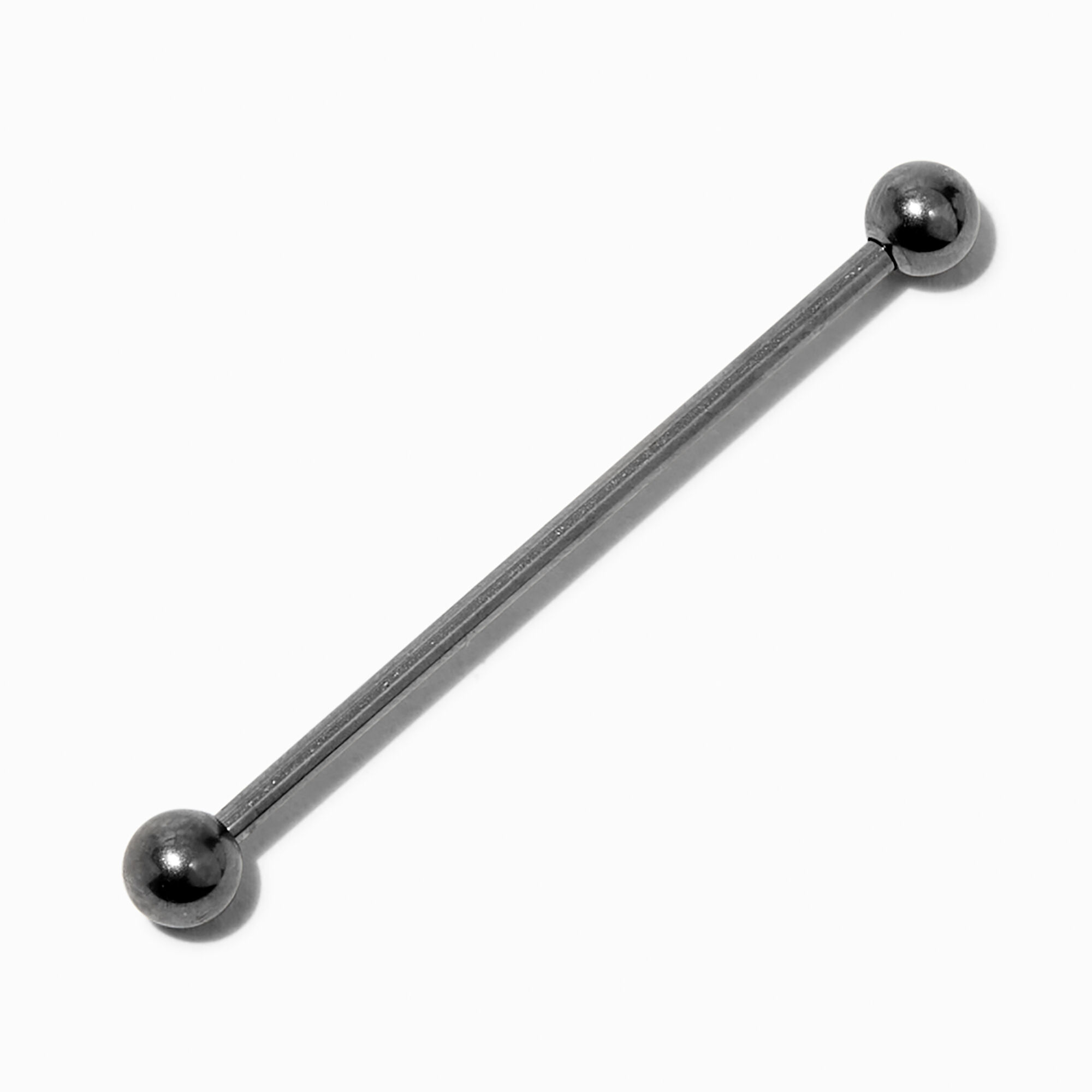 View Claires Tone Titanium 14G Industrial Bar Silver information