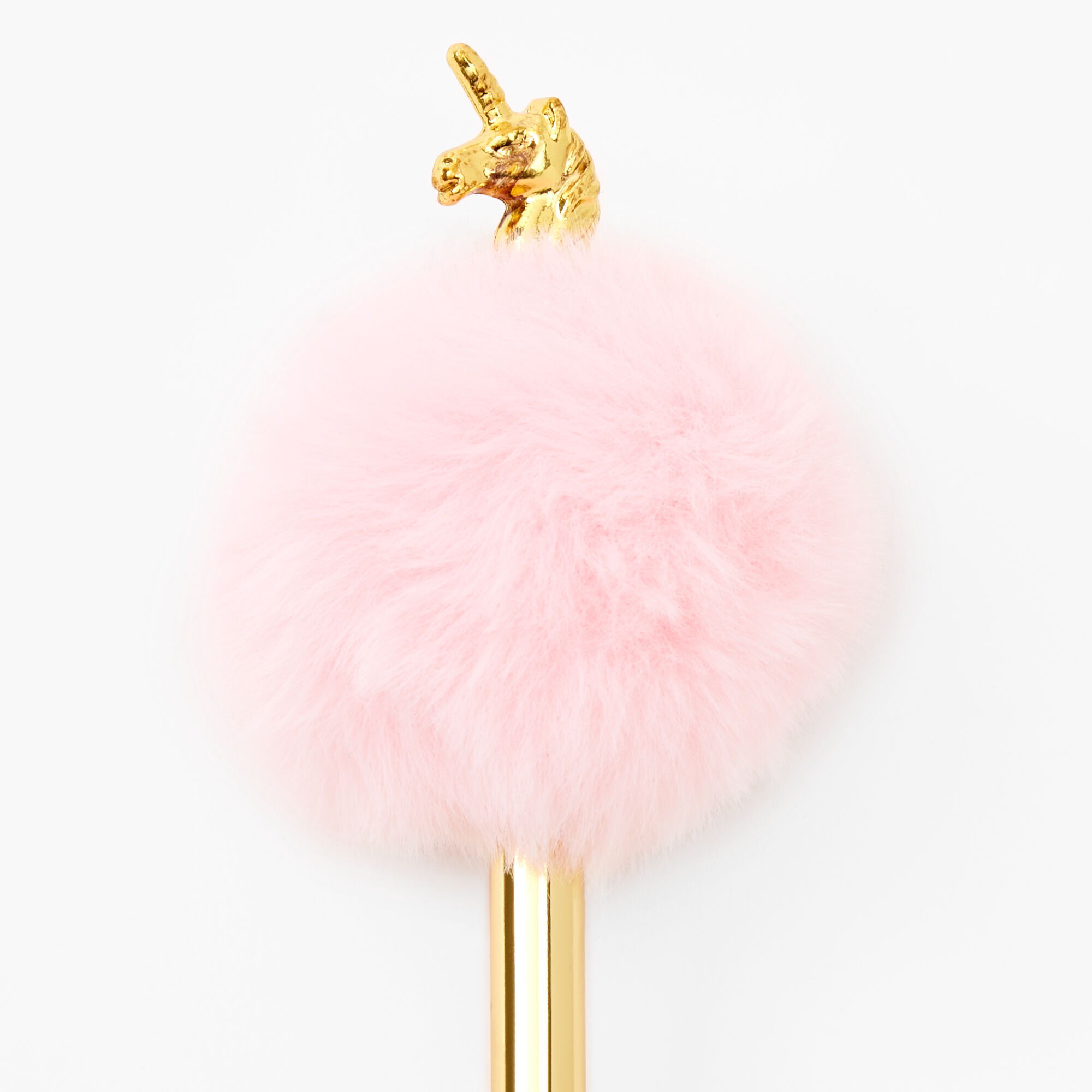Rose Gold Pom Pom Unicorn Pen,