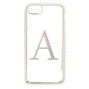 Pink Stone A Initial Phone Case,