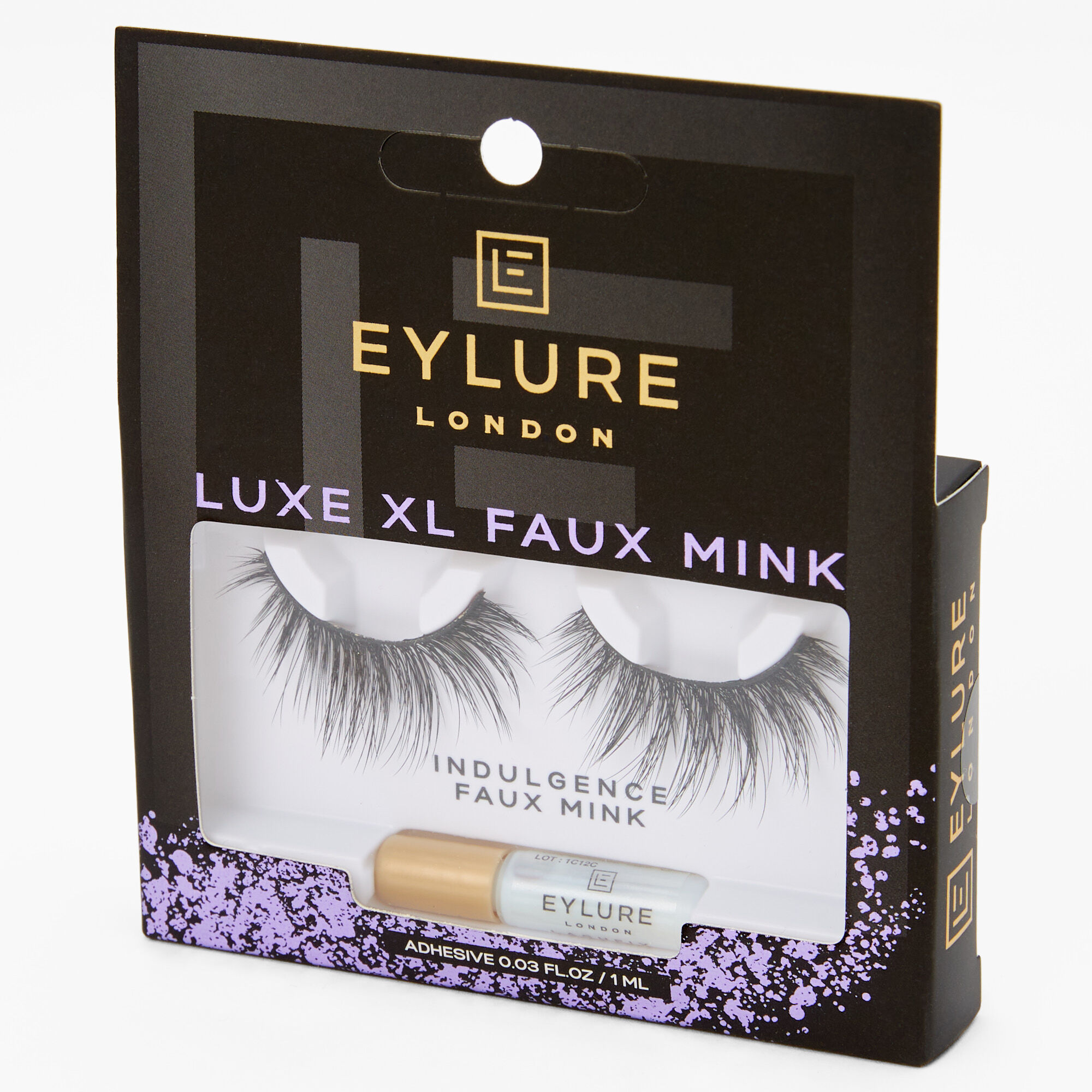 View Claires Eylure Luxe Xl Faux Mink Eyelashes Indulgence Black information