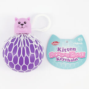 Kitten Stress Ball Keychain Fidget Toy &ndash; Styles May Vary,