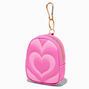 Heartthrob Pink Quilted Mini Backpack Keychain,