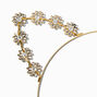 Gold-tone Embellished Daisy Cat Ear Headband,