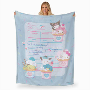 Hello Kitty&reg; And Friends Ice Cream Silk Touch Throw Blanket &#40;ds&#41;,