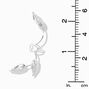 Silver Leaf Wrap Ear Cuff,