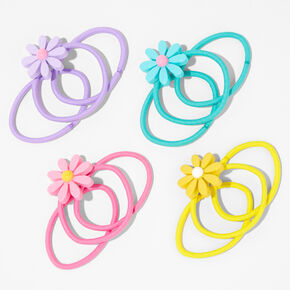Bright Daisy Icon Hair Ties - 12 Pack,