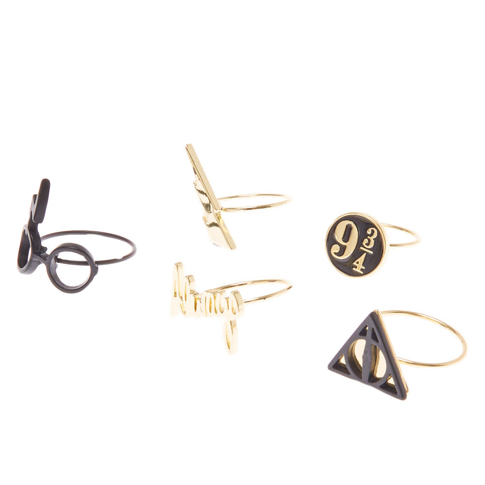 Lot de 5 bagues Harry Potter™,