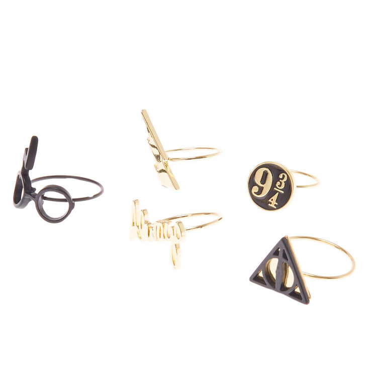 Lot de 5 bagues Harry Potter&trade;,