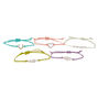 Lot de 5&nbsp;bracelets d&#39;amiti&eacute; &agrave; motif cordon,