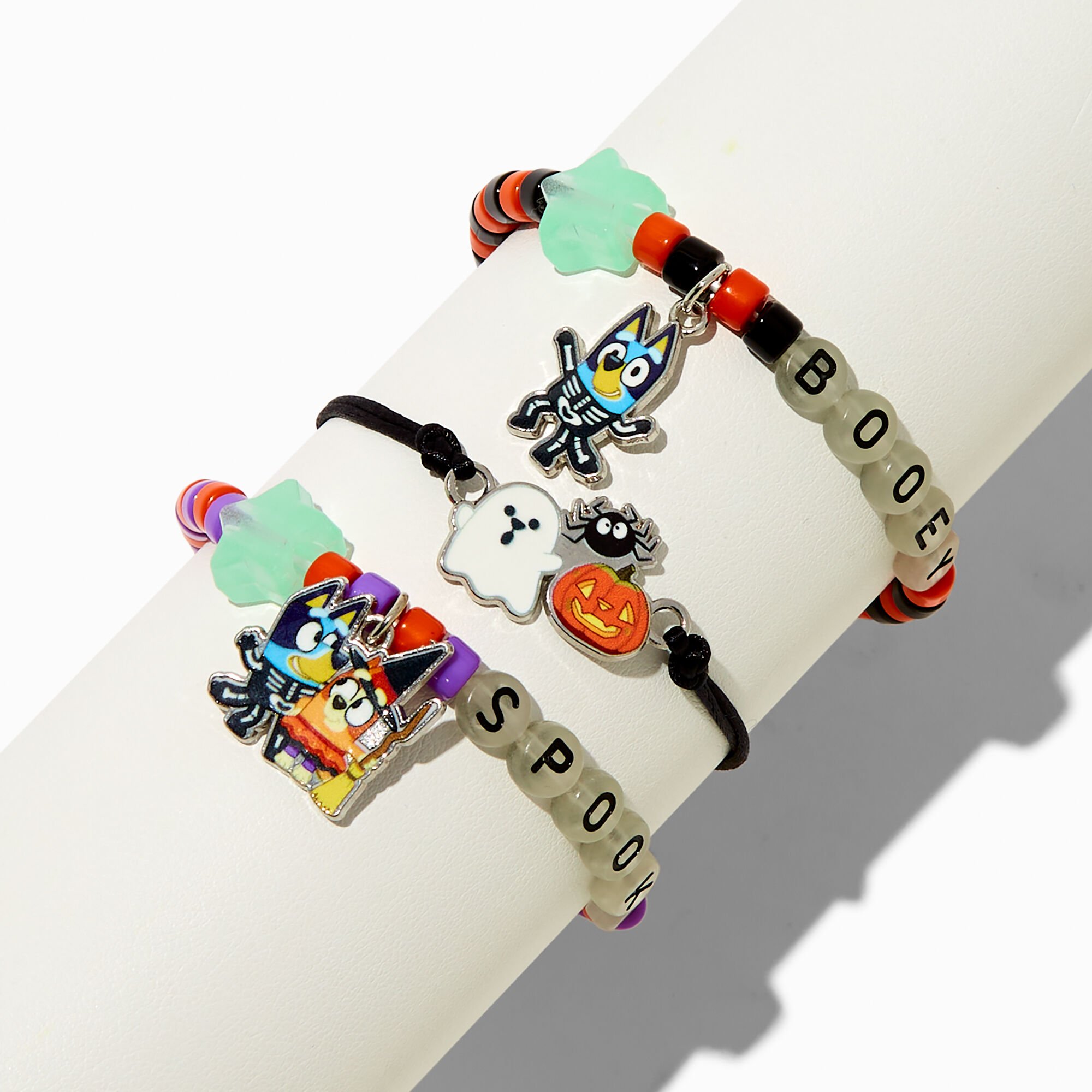 Bluey Halloween Glow in the Dark Bracelet Set - 3 Pack,