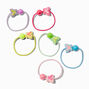 Claire&#39;s Club Iridescent Butterfly Neon Hair Ties - 6 Pack,