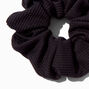 Black Ribbed Hair Scrunchies - 2 Pack,