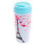 Paris Hearts Travel Mug - White,