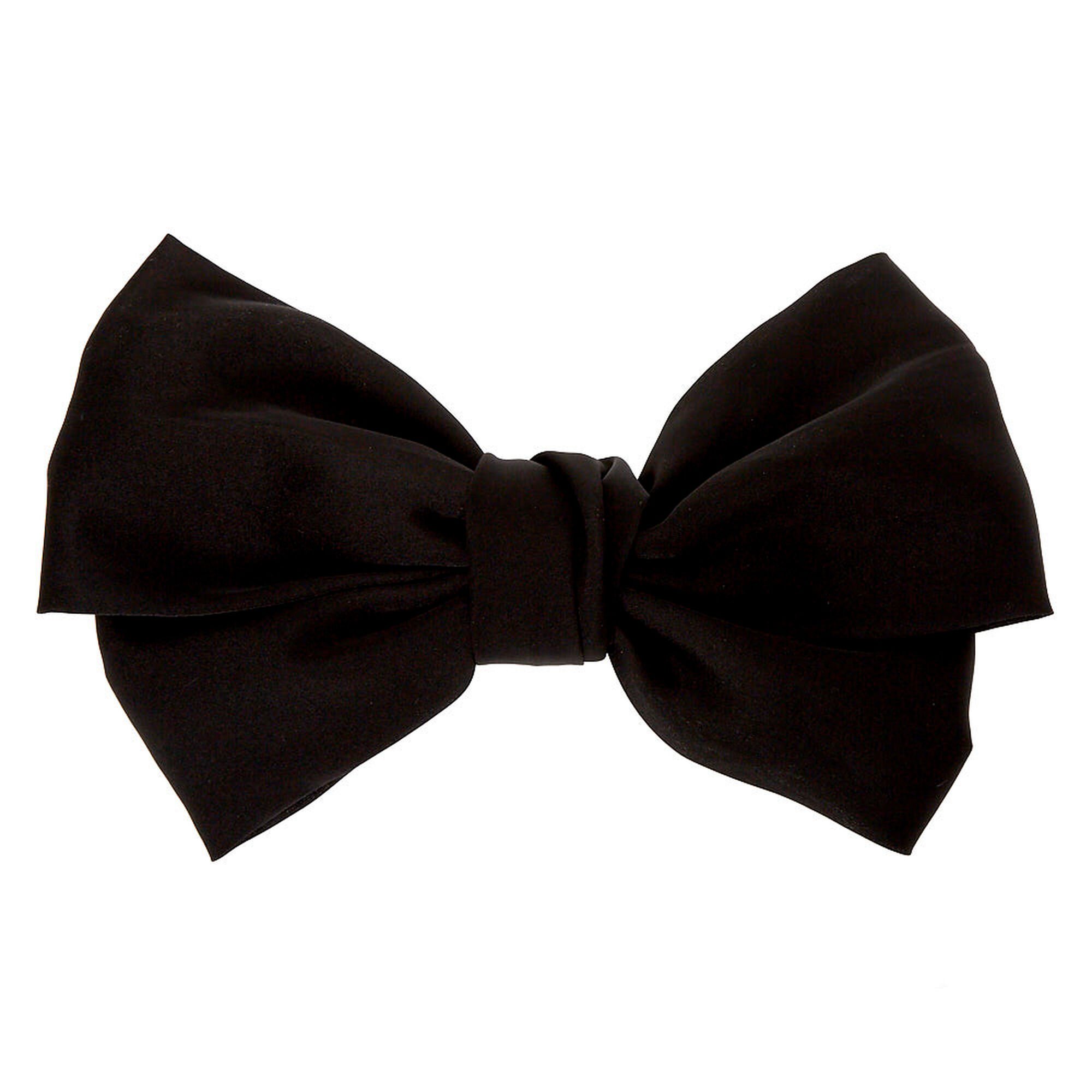 Large Hair Bow Clip - Black | Claire's US