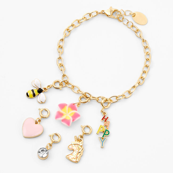 &#39;Make Your Own&#39; Charm Bracelet - Gold,