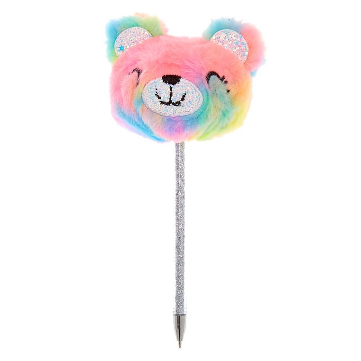Claire's Stylo doux arc-en-ciel Sugar l'ours
