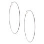 Silver-tone 80mm Hoop Earrings,