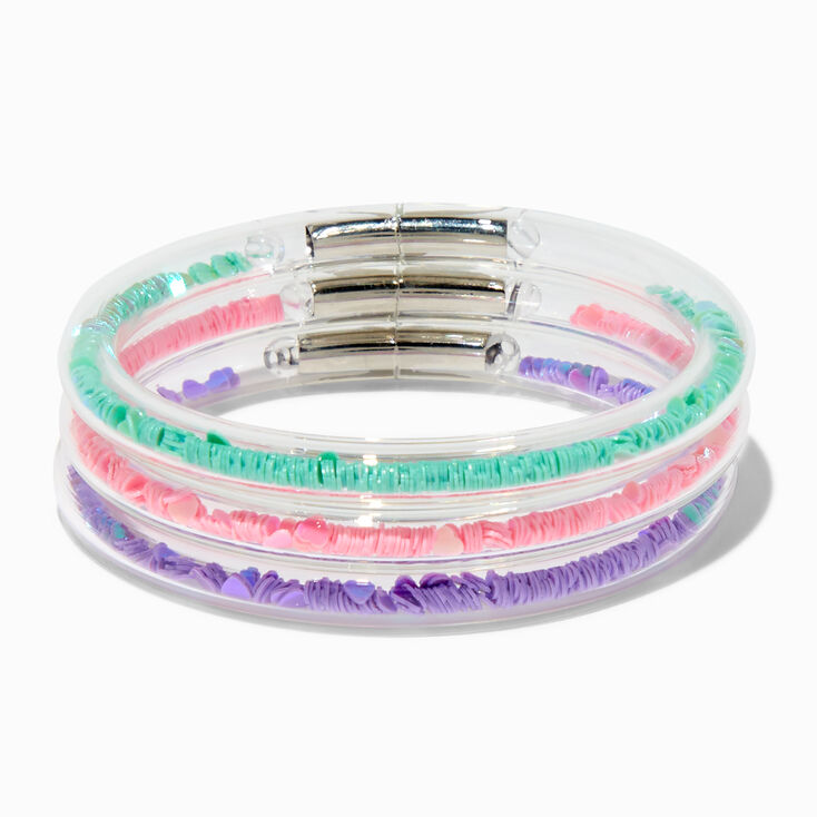 Claire&#39;s Club Pastel Shaker Tube Bracelets - 3 Pack,