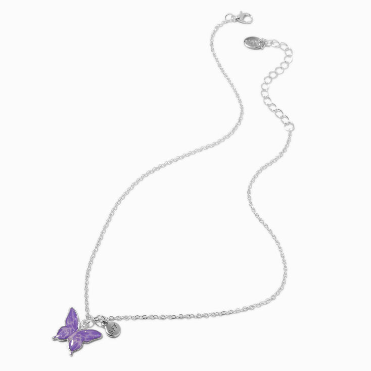 Best Friends Reverse Butterfly Pendant Necklaces - 2 Pack,