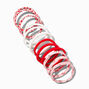 Cherry Time Rolled Hair Ties - 12 Pack,