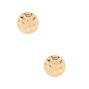 Gold Hammered Stud Earrings,