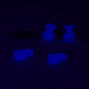Pink Gummy Bear Glow In The Dark Earring Set - 3 Pack,
