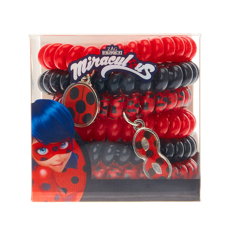 Miraculous&trade; Hair Spirals - Red/Black,