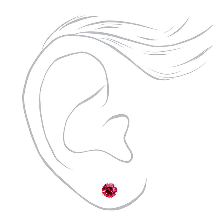 Pearl and Crystal Assorted Stud Earrings - 9 Pack,