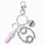 Cancer Mystical Gem Silver Zodiac Keychain,