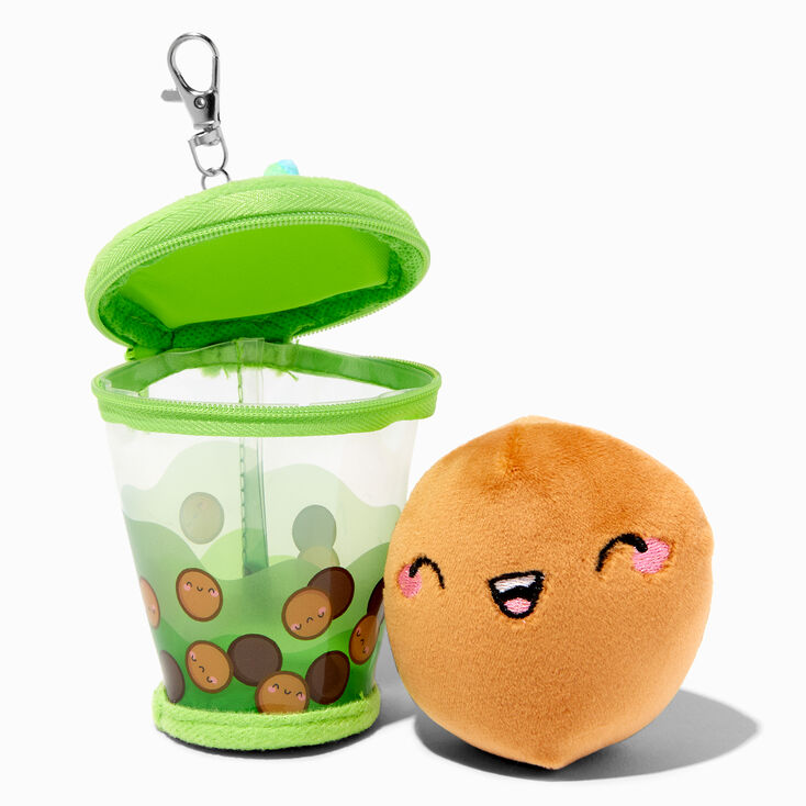 Claire's Boba Tea Lip Gloss Keychain