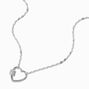 T H E M E x Claire&#39;s Silver-tone Heart Carabiner Necklace,
