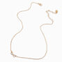 Gold-tone Crystal Infinity Pendant Necklace,