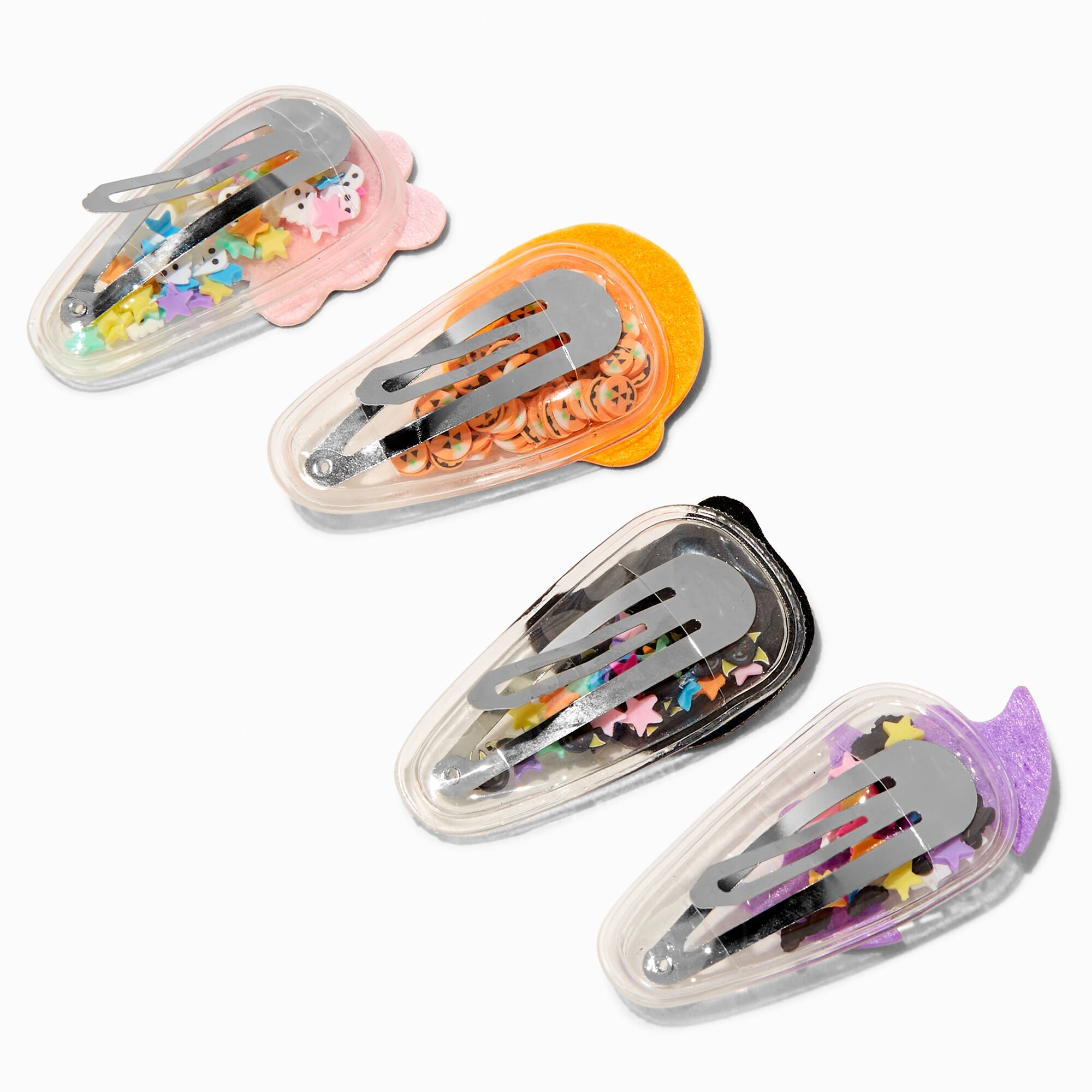 Halloween Icons Shaker Snap Hair Clips - 4 Pack,